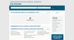 Desktop Screenshot of administrativejobinsider.com